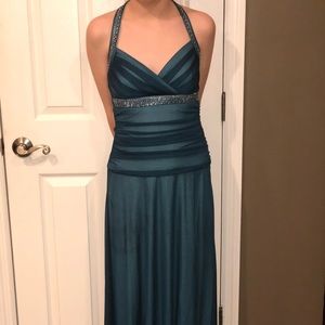 Teal gown